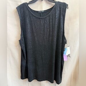 NWT Vikki Vi Slinky Tank Black 2X Made USA